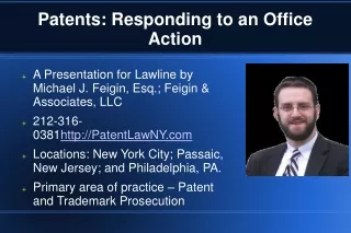 Patents: Responding to an Office Action