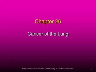 Chapter 26 Cancer of the Lung