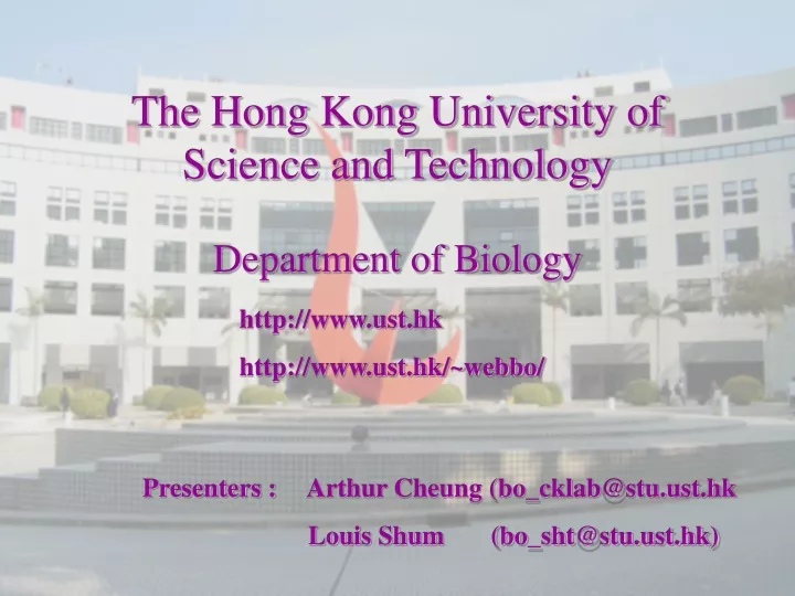 the hong kong university of science and technology