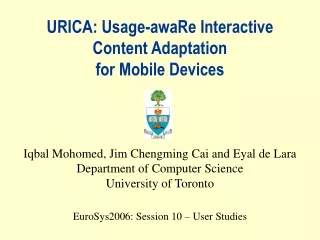 URICA: Usage-awaRe Interactive Content Adaptation for Mobile Devices