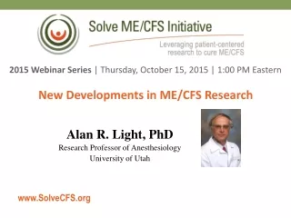 New Developments in ME/CFS Research