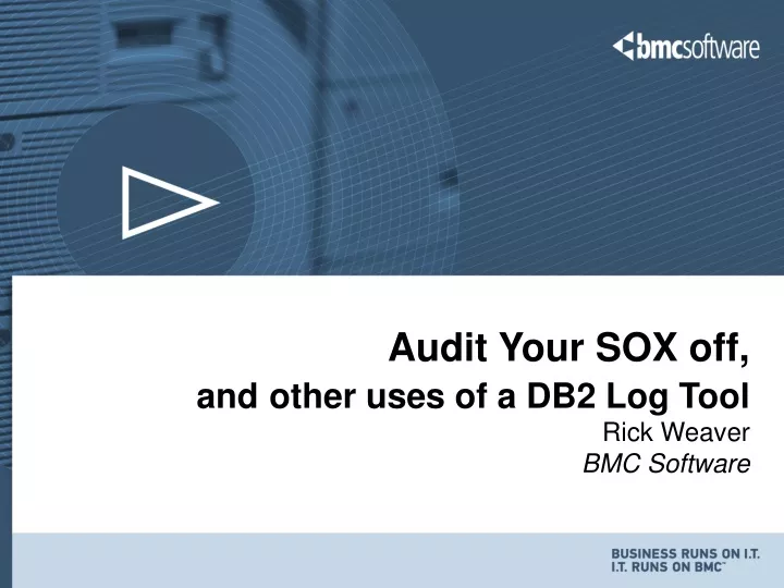 audit your sox off and other uses