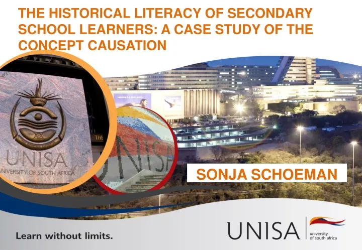 the historical literacy of secondary school learners a case study of the concept causation