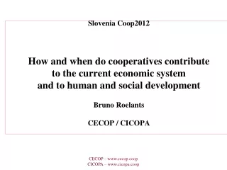 European confederation of cooperatives active in industry and services