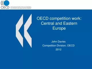OECD competition work: Central and Eastern Europe