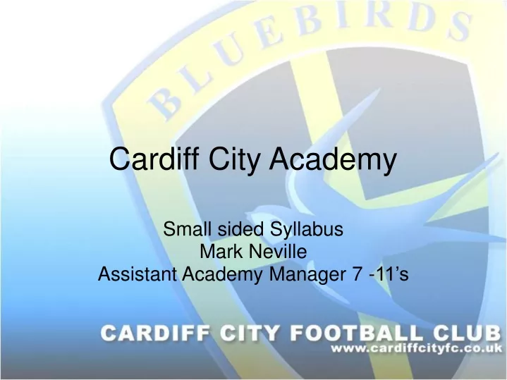 cardiff city academy