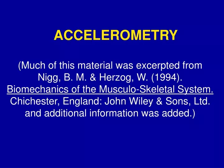 accelerometry