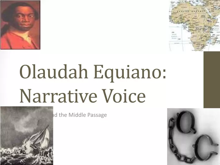 olaudah equiano narrative voice