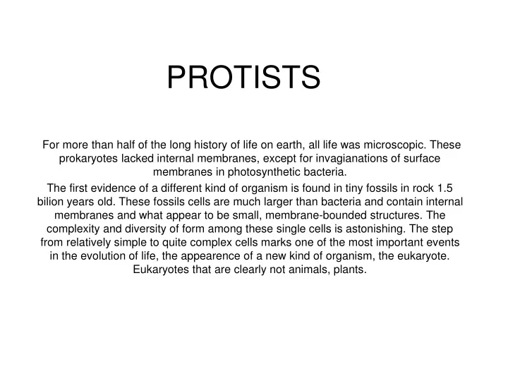 protists