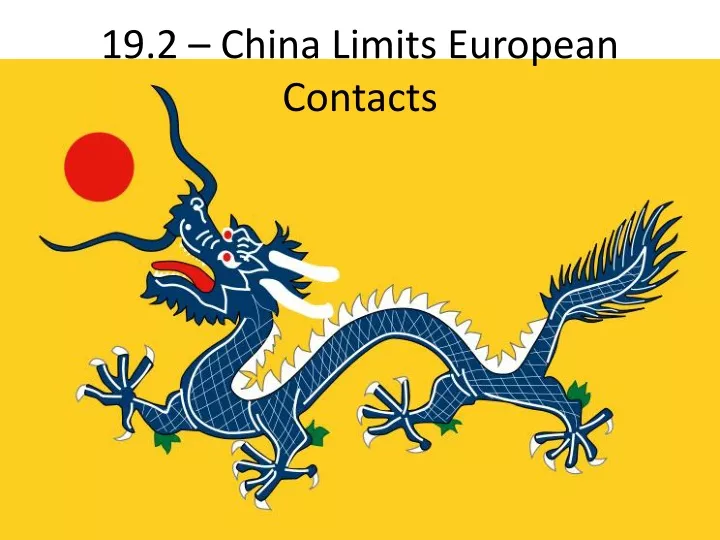 19 2 china limits european contacts