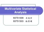 Multivariate Statistical Analysis - slide 1
