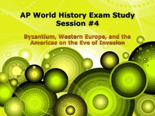 AP World History Exam Study Session #4