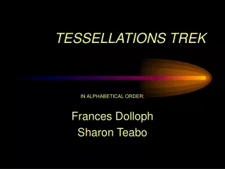 TESSELLATIONS TREK