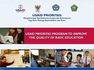 USAID PRIORITAS:  Mengutamakan Pembaharuan, Inovasi, dan Kesempatan