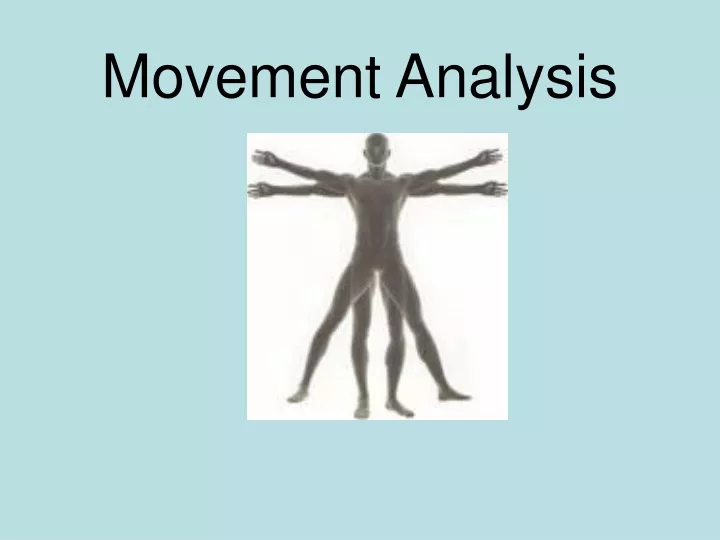 movement analysis