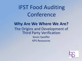 IFST Food Auditing Conference