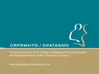 ‘Grandparenting’ Psychotherapists in Ontario  Presentation  to SPCR/ CASCSWONT/ WLS Conference