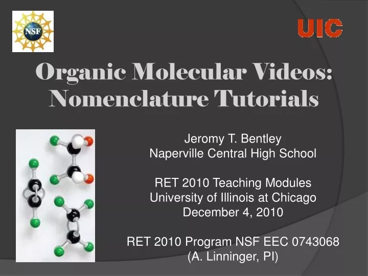 organic molecular videos nomenclature tutorials