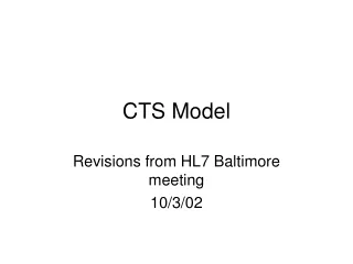 CTS Model
