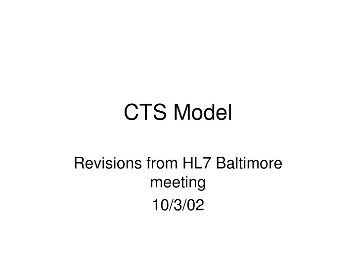 cts model