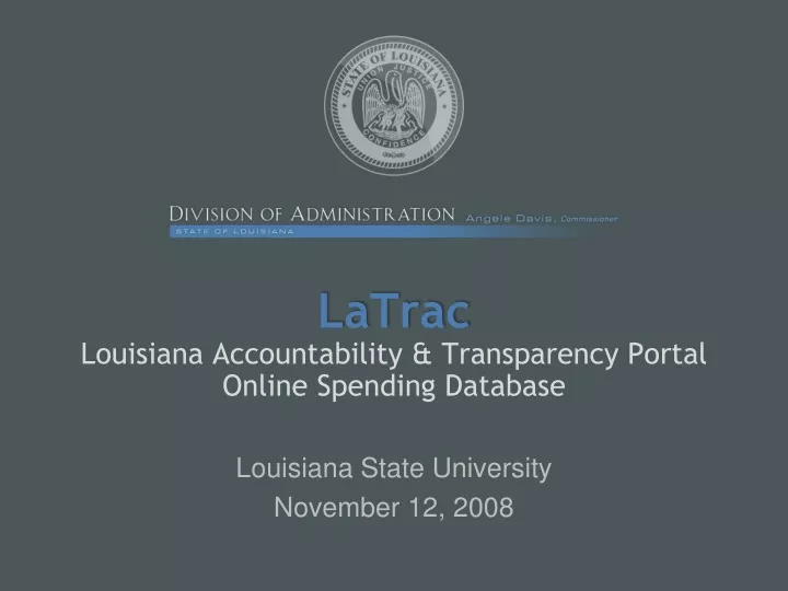 latrac louisiana accountability transparency