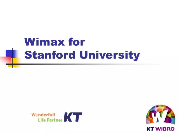 wimax for stanford university