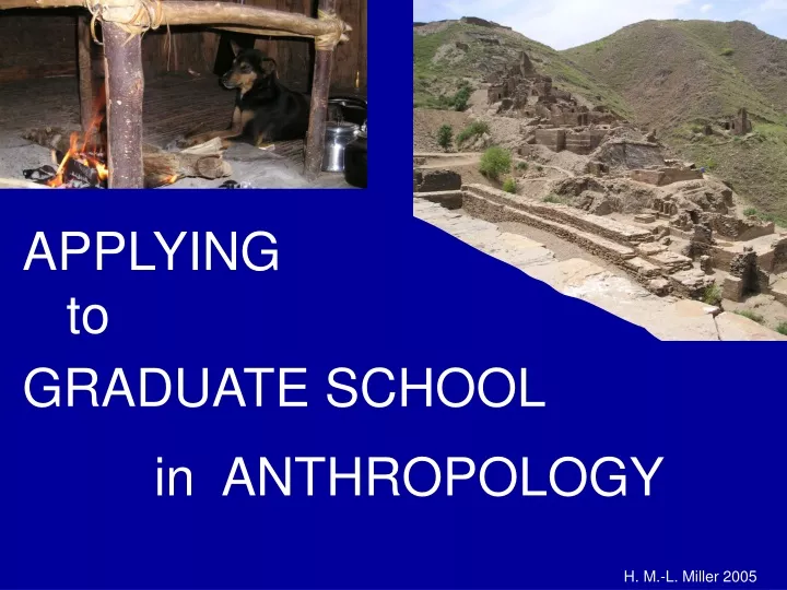 applying to graduate school in anthropology