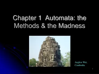 Chapter 1  Automata: the Methods &amp; the Madness