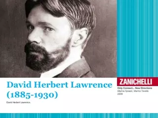 David Herbert Lawrence (1885-1930)
