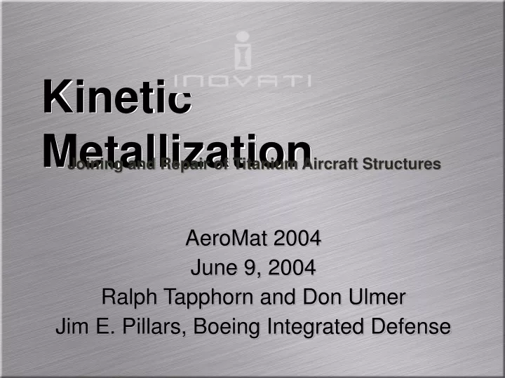 kinetic metallization