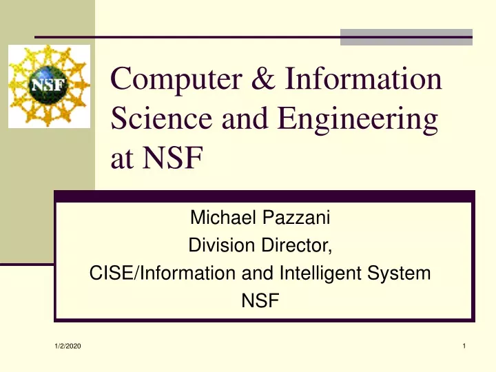 computer information science and engineering at nsf