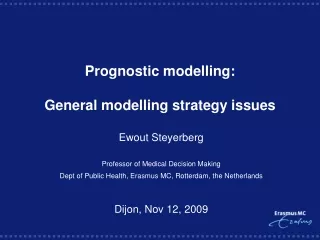 Prognostic modelling: General modelling strategy issues