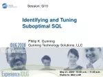 Identifying and Tuning Suboptimal SQL - Gunning Technology Solutions - slide 1