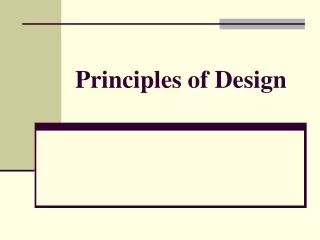 Principles of Design