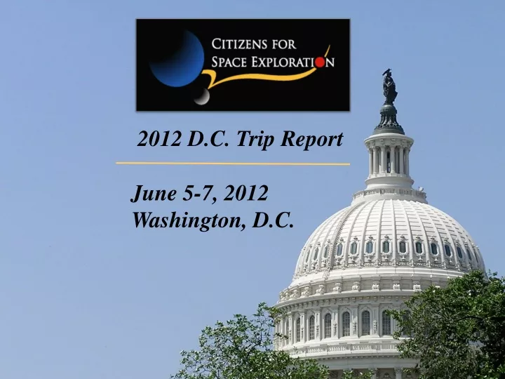 2012 d c trip report