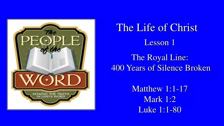 the life of christ