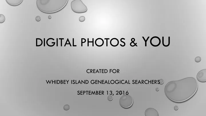 digital photos you