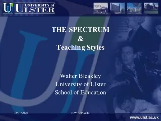 THE SPECTRUM &amp; Teaching Styles