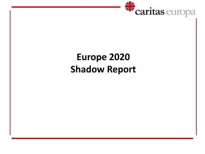 europe 2020 shadow report