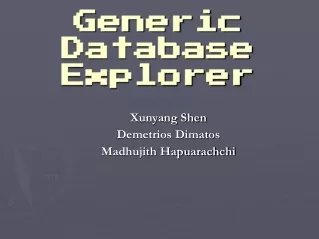 Generic Database Explorer