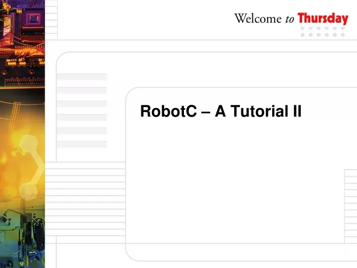 robotc a tutorial ii
