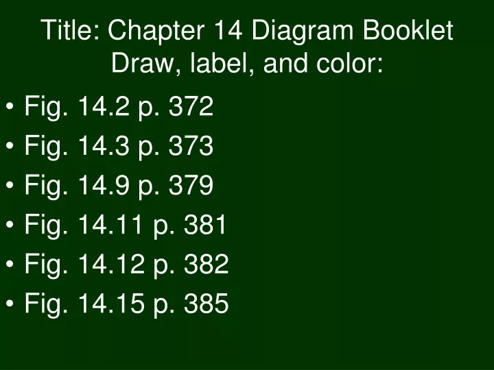 title chapter 14 diagram booklet draw label and color