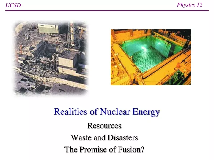 realities of nuclear energy