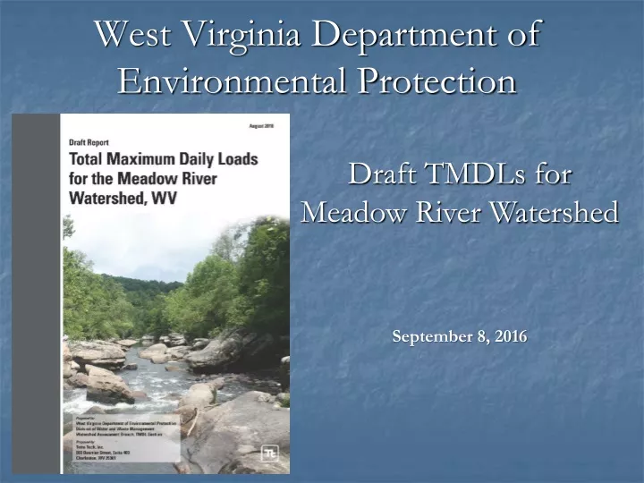 west virginia department of environmental protection