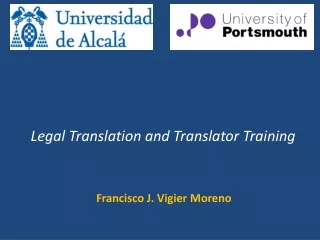 Legal Translation and Translator Training