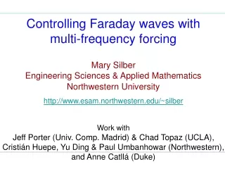 Controlling Faraday waves with multi-frequency forcing