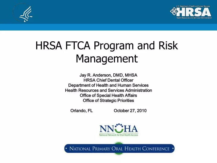 hrsa ftca program and risk management