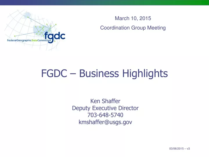 fgdc business highlights