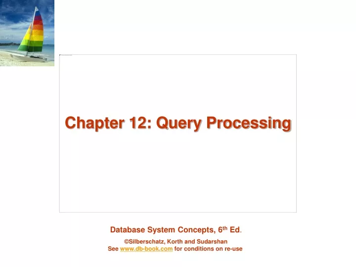 chapter 12 query processing