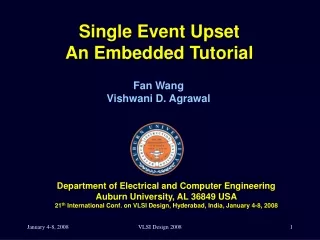 Single Event Upset An Embedded Tutorial